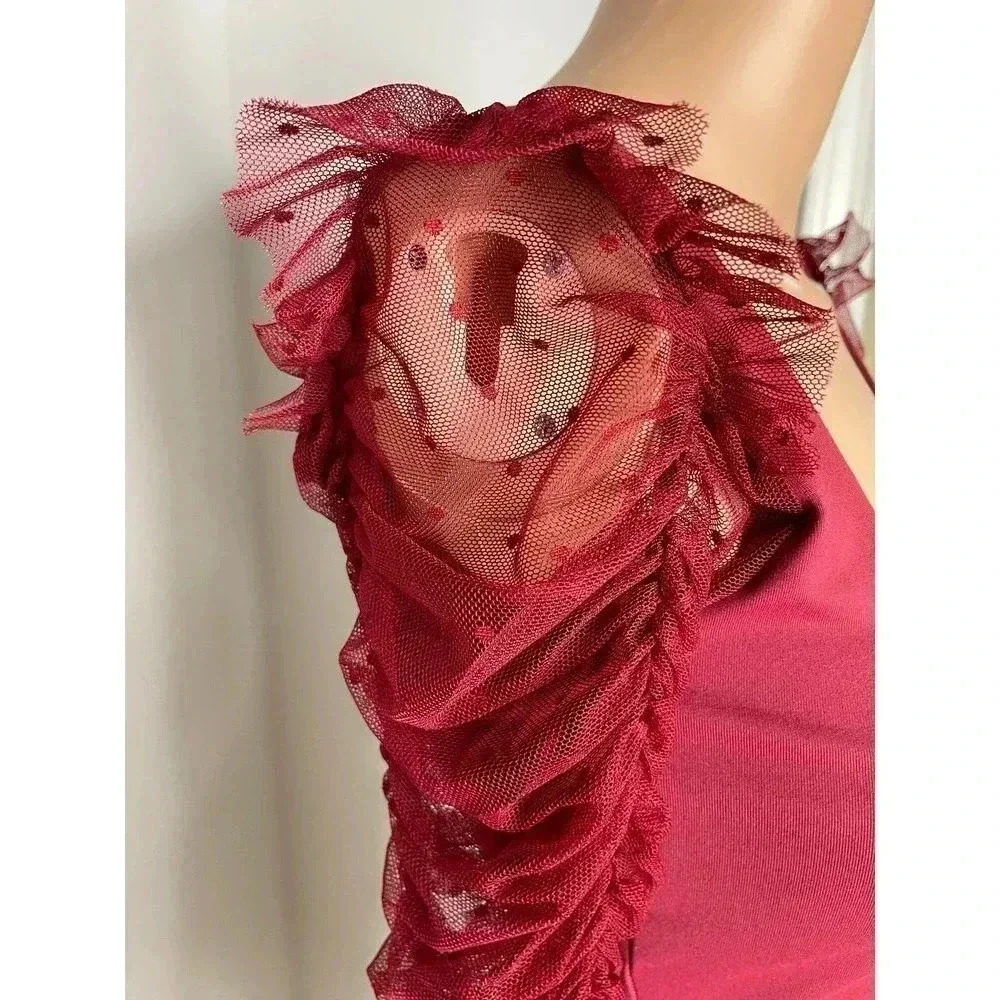 Intimately by Free People Must be love bodysuit wine size S - Picture 8 of 10